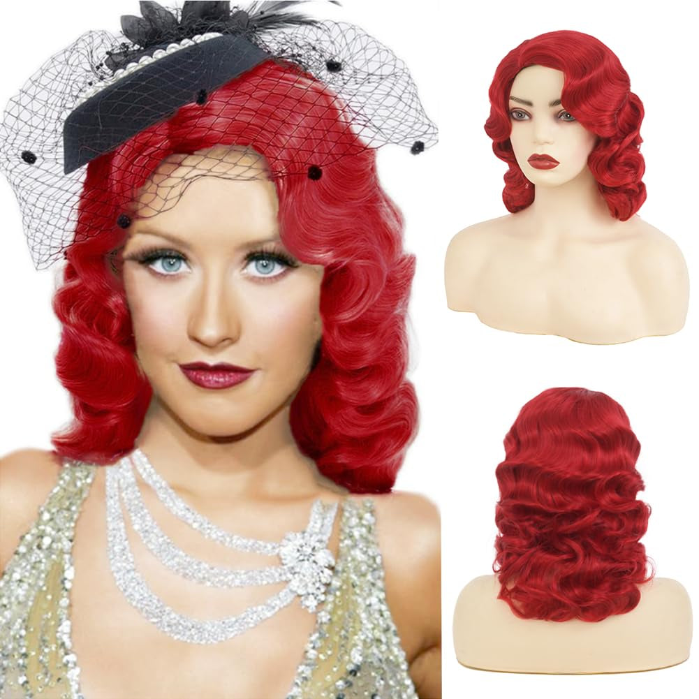 Short Blonde Curly Wigs for Women Honey Blonde Side Part Synthetic Wig Cosply Daily Halloween Wigs