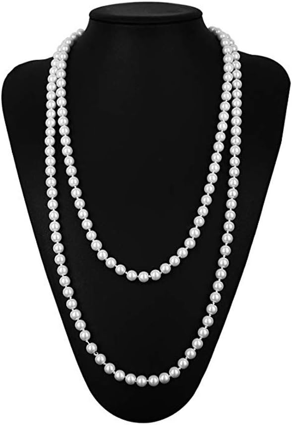 Women'S 1920S Fringed Flapper Costume with Feather Headband,Beaded Necklace