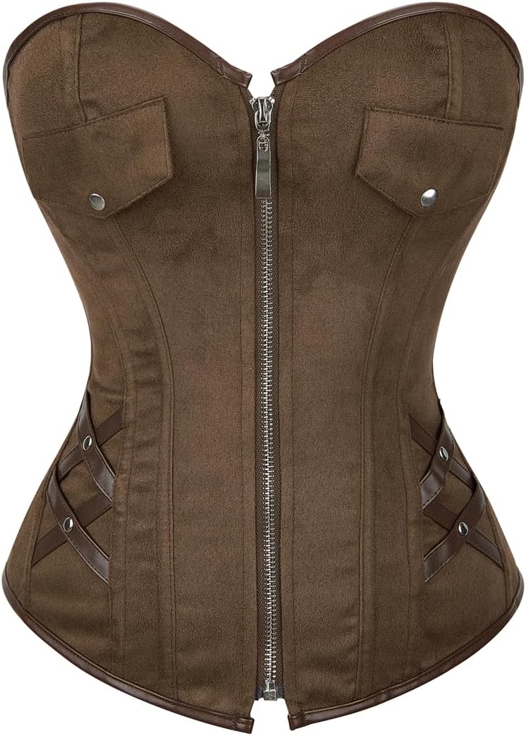 Corset Tops for Women: plus Size Renaissance Corset - Lace up Bustier Overbust Halloween Costumes - Photo Shoots