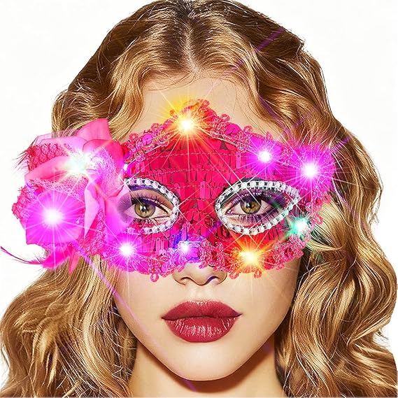 Light Up Masquerade Mask - Venetian Style