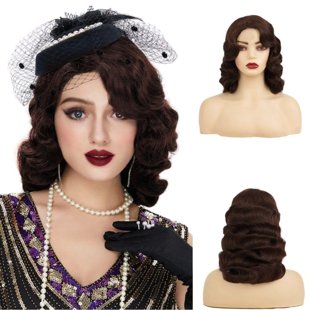 Short Blonde Curly Wigs for Women Honey Blonde Side Part Synthetic Wig Cosply Daily Halloween Wigs