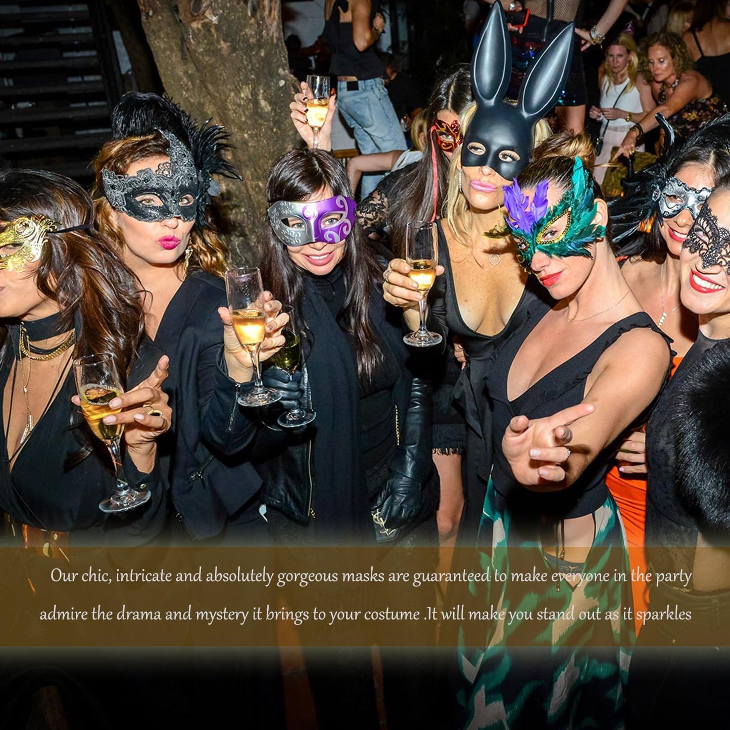 Masquerade Mask for Women Couple Mardi Gras Mask for Men Venetian Halloween Mask for Party Prom Ball