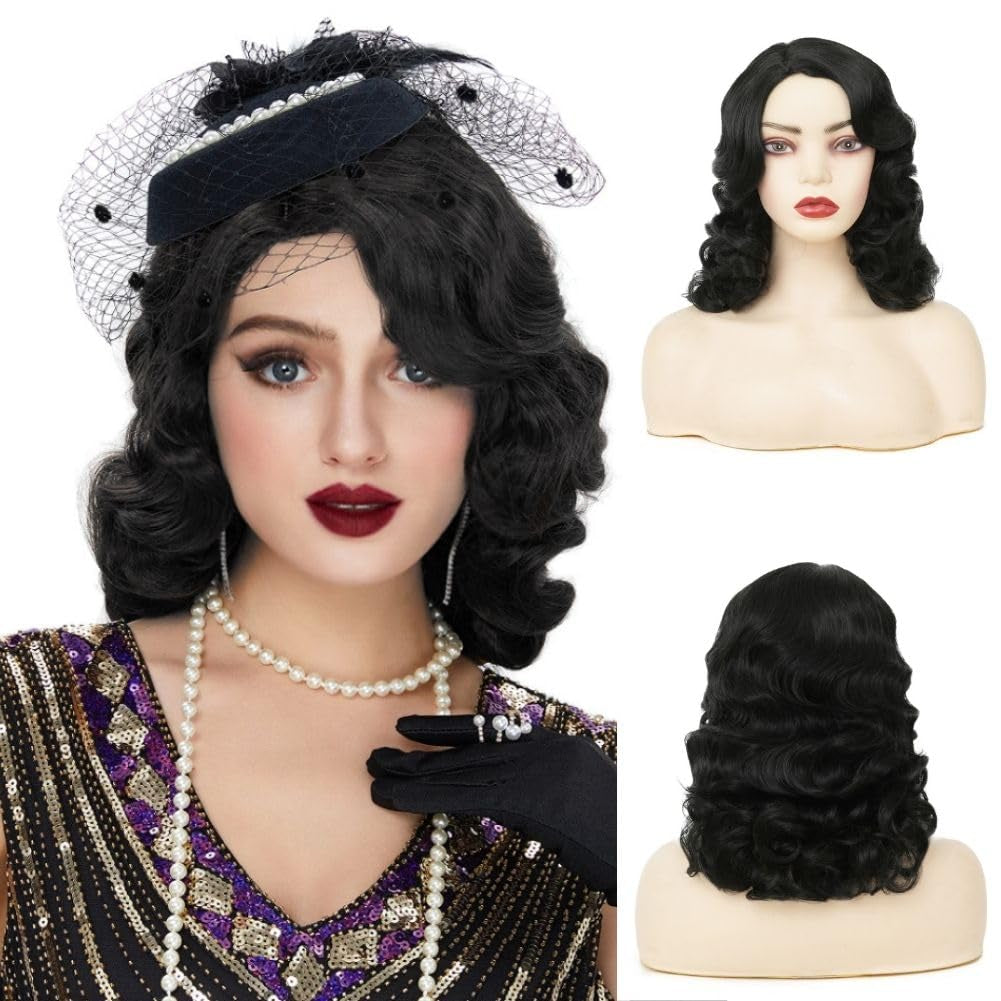 Short Blonde Curly Wigs for Women Honey Blonde Side Part Synthetic Wig Cosply Daily Halloween Wigs