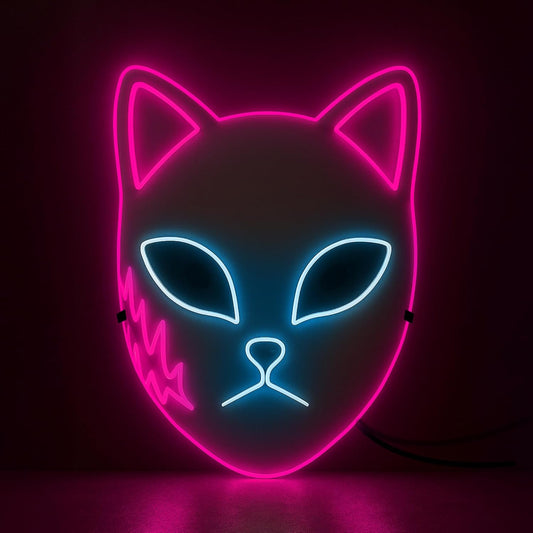 , Halloween Mask LED Light up Bunny Mask - Purge | Realistic Movie Cosplay, Halloween Cosplay Party